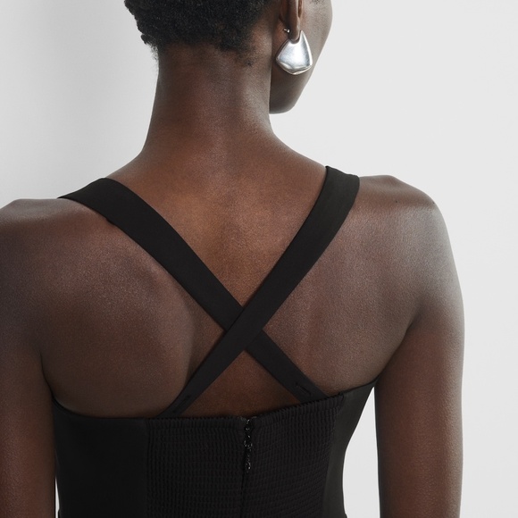 NWT Babaton 90s Slit Midi Dress in Black - 0 - Picture 3 of 8